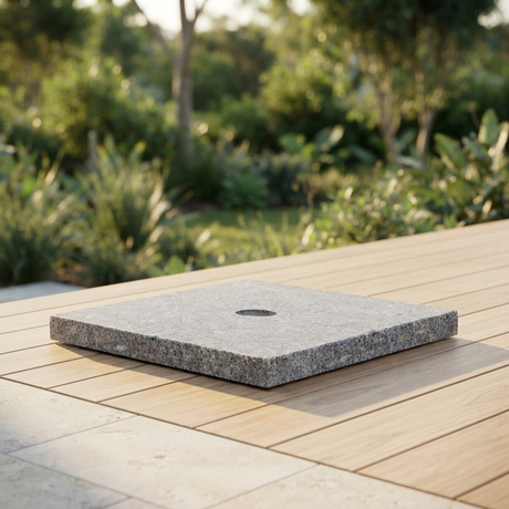 Granite Base Weight — outdoor setting