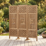 Teak Screen — outdoor setting