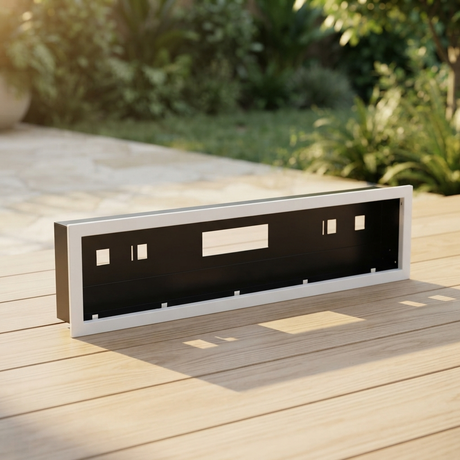 Flush Mount Enclosure for Intense 3200W - White — outdoor setting