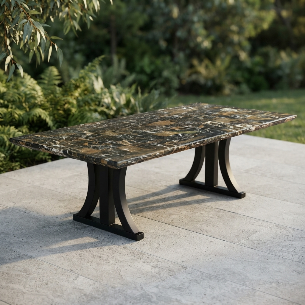 Crazystone Table — outdoor setting