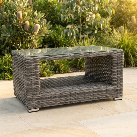 Amani Banksia Grey Coffee Table - Grey — outdoor setting
