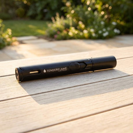 Tenderflame Pen Torch Lighter Black — outdoor setting