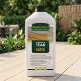 Golden Care Teak Shield 1L — outdoor setting