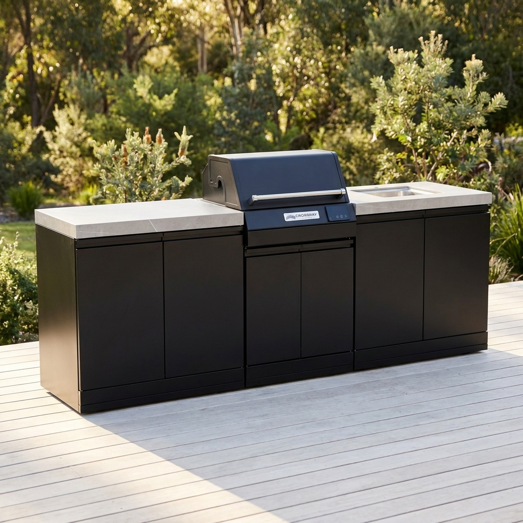 Crossray eXtreme Electric BBQ Outdoor Kitchen TCEK-14 — outdoor setting