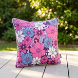 Flower Power 45x45cm Outdoor Cushion — outdoor setting