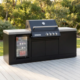 Crossray Xplor Mini Gas BBQ Kitchen GD4XKBLK-1 - Black — outdoor setting