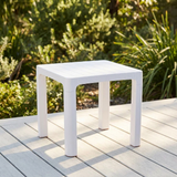 Aloha Side Table - White — outdoor setting