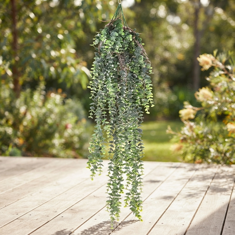 Fern Staghorn Hanging - Grey/Green - 80cm — outdoor setting