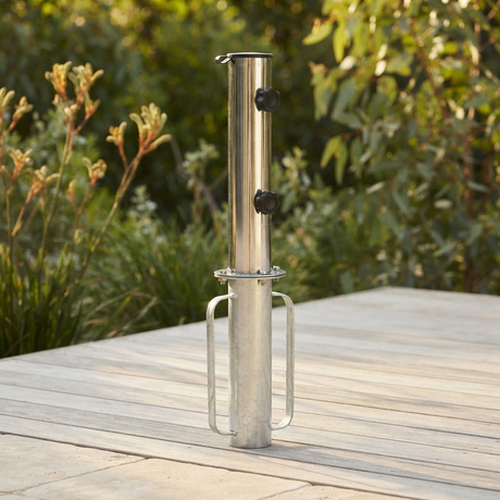 Inground Centrepost Base — outdoor setting