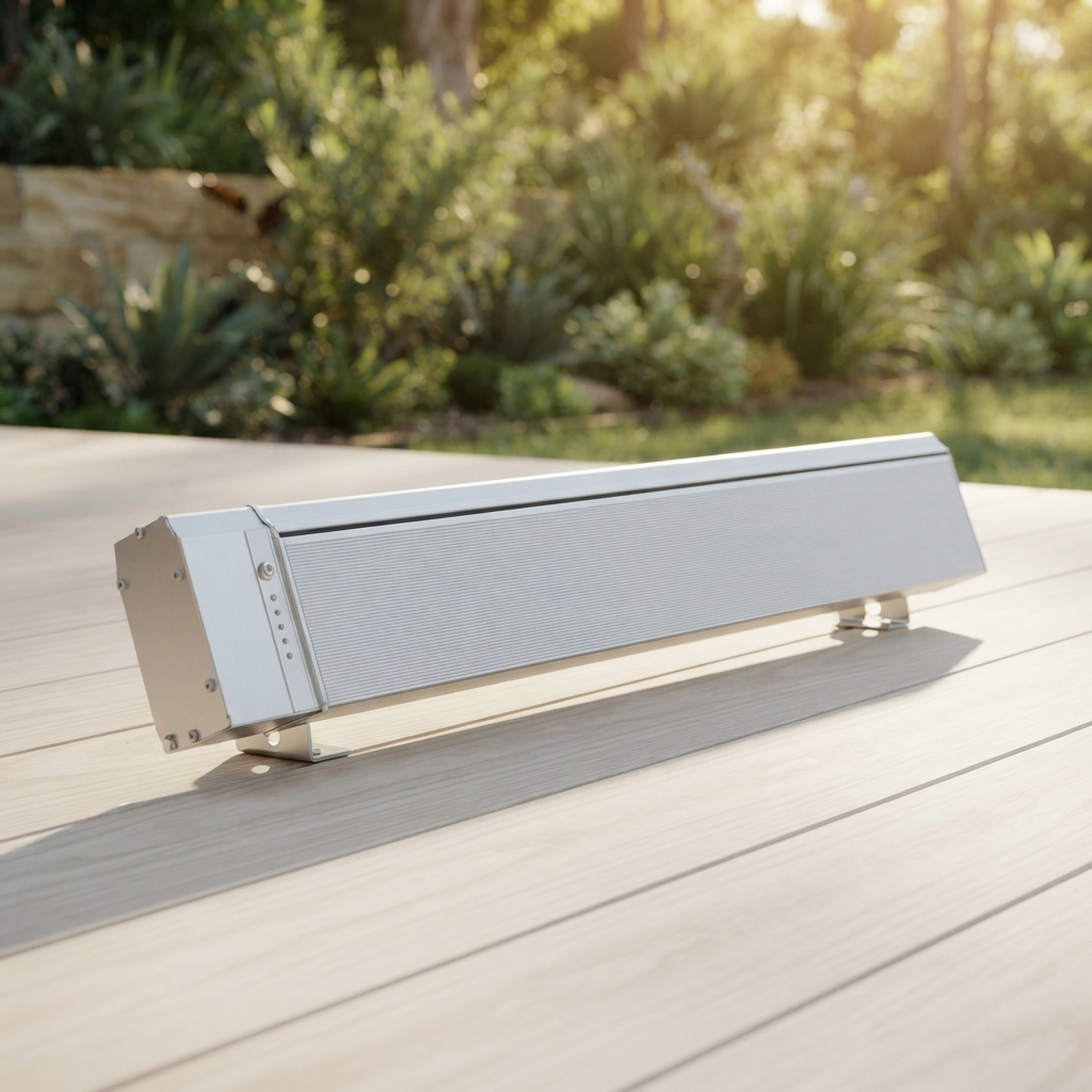 Heatstrip Elegance Electric Remote Heater 3200W — outdoor setting