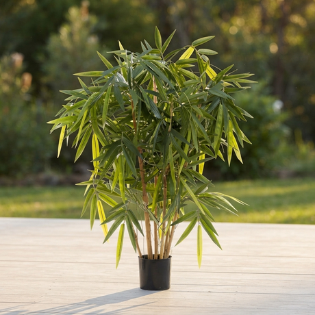 New Bamboo Tree - Artificial Plant (100cm) — outdoor setting