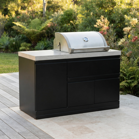 Crossray 2 Burner Gas BBQ Kitchen TC2K-MK2 — outdoor setting