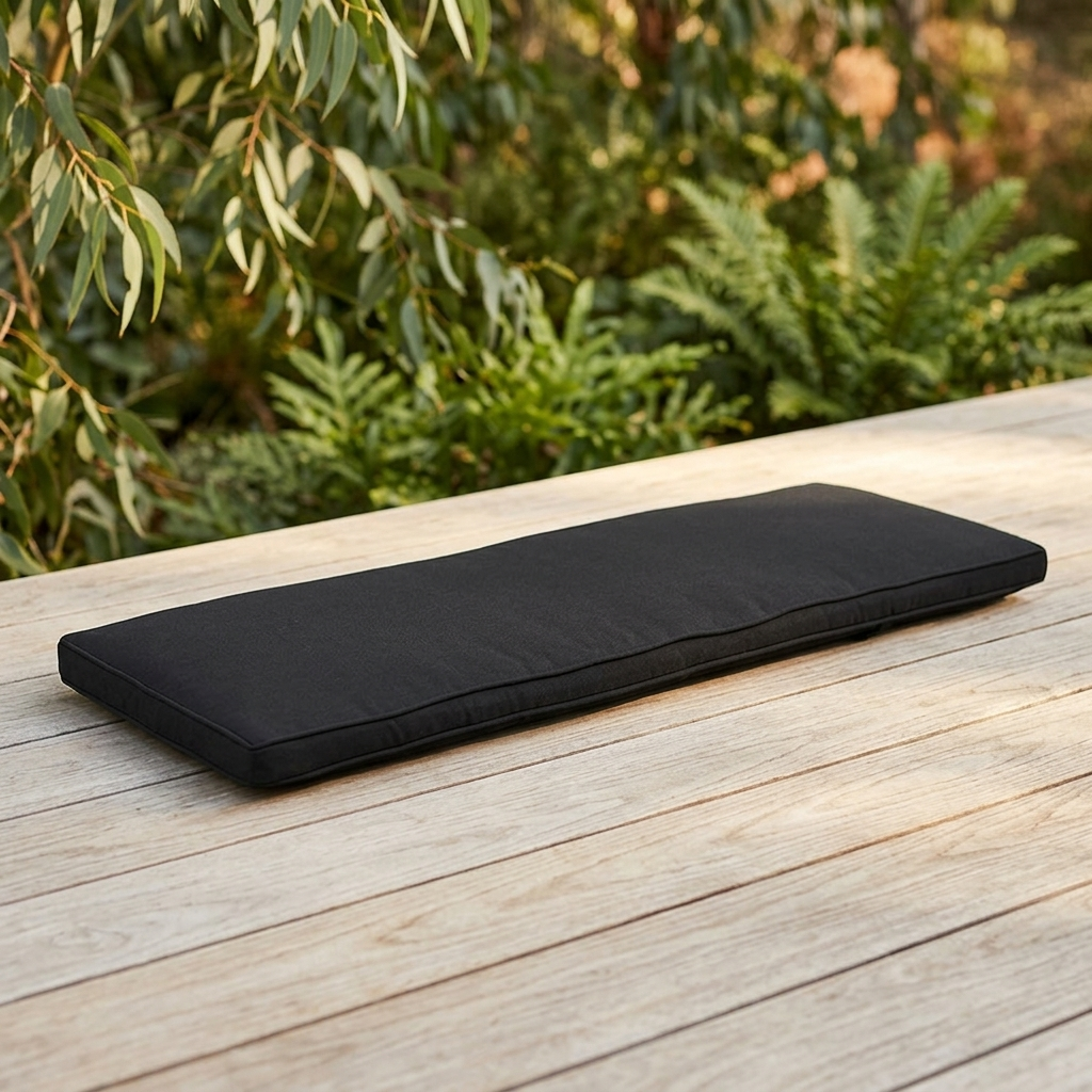 Bench Seat Cushion 155cm - Charcoal — outdoor setting