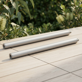 Max Classic Extension Mount Poles 300mm - Silver — outdoor setting