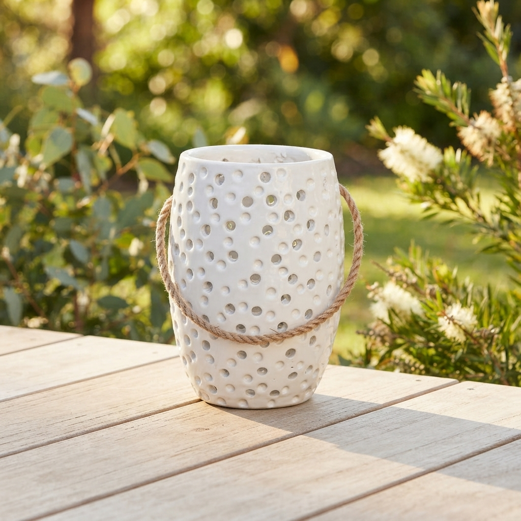 Busbu Tall Lantern — outdoor setting