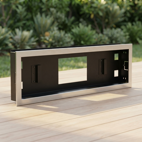 Flush Mount Enclosure for Max 3200W - White — outdoor setting