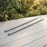 Max Classic Extension Mount Poles 1200mm - Silver — outdoor setting
