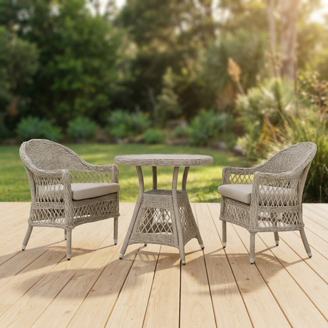 Cronulla Wicker Patio Set — outdoor setting