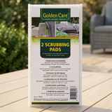 Golden Care Scrubbing Pad - White — outdoor setting