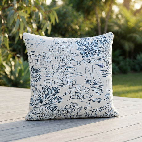 Sail Away 45x45 Outdoor Cushion — outdoor setting