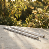 Intense Elegance Extension Poles 900mm - White — outdoor setting
