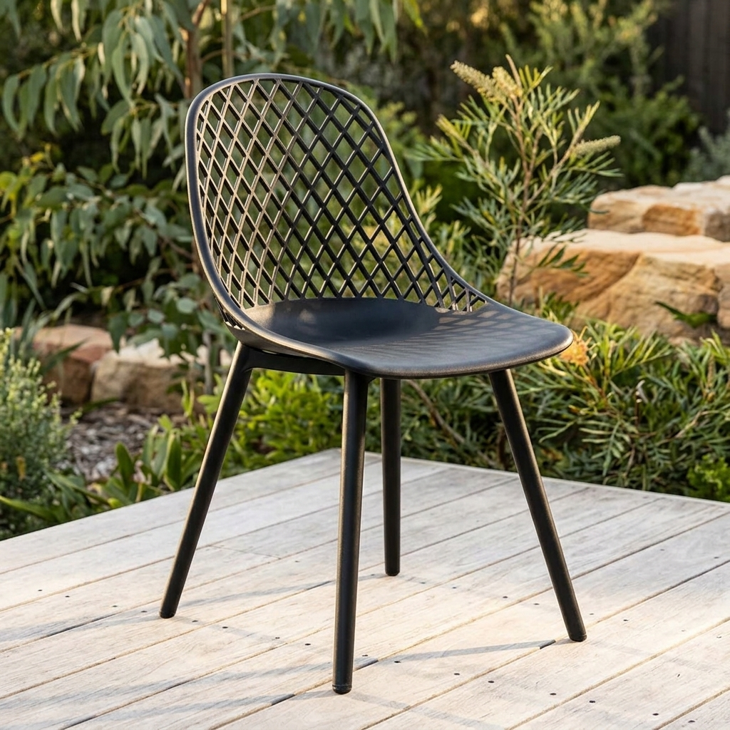 Persia Dining Chair - Black — outdoor setting