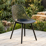 Persia Dining Chair - Black — outdoor setting