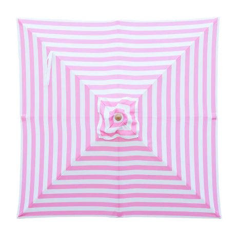 Billy Fresh 2m Bamboo Flamingo Umbrella - Pink