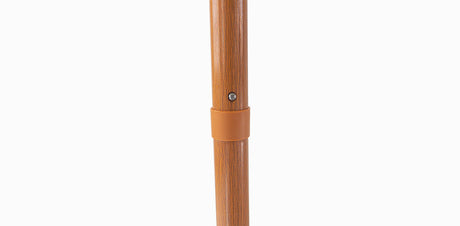 Billy Fresh 3m Timber-Look Aluminium Umbrella - Solid Cream