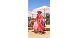 Billy Fresh 3m Bamboo Flamingo Umbrella - Pink