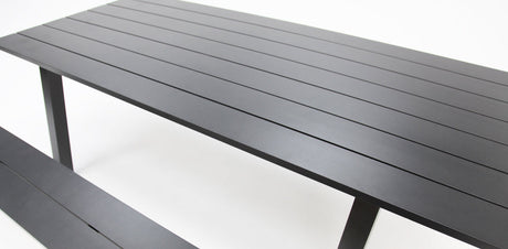 Addison Table and Bench Setting - Anthracite