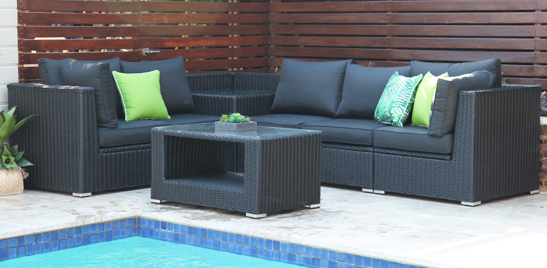 Amani 7pc Storage Lounge Coffee + Cnr Table - DW