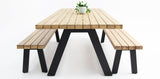 Bosco 3pc Dining Setting - Black