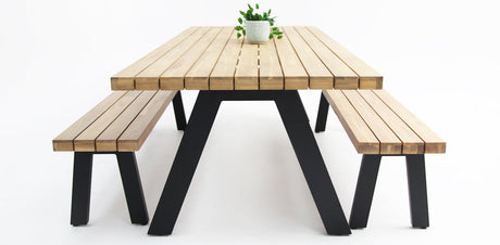Bosco 3pc Dining Setting - Black