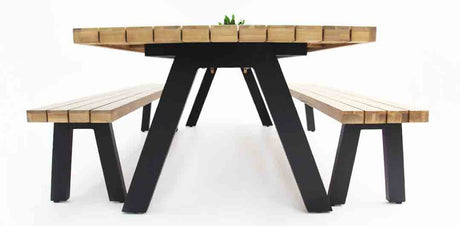 Bosco 3pc Dining Setting - Black