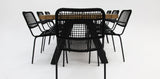 Bosco Bahamas 9pc Dining Setting - Black