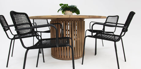 Carella Bahamas 7pc Dining Setting - Black