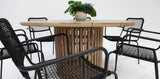 Carella Bahamas 7pc Dining Setting - Black