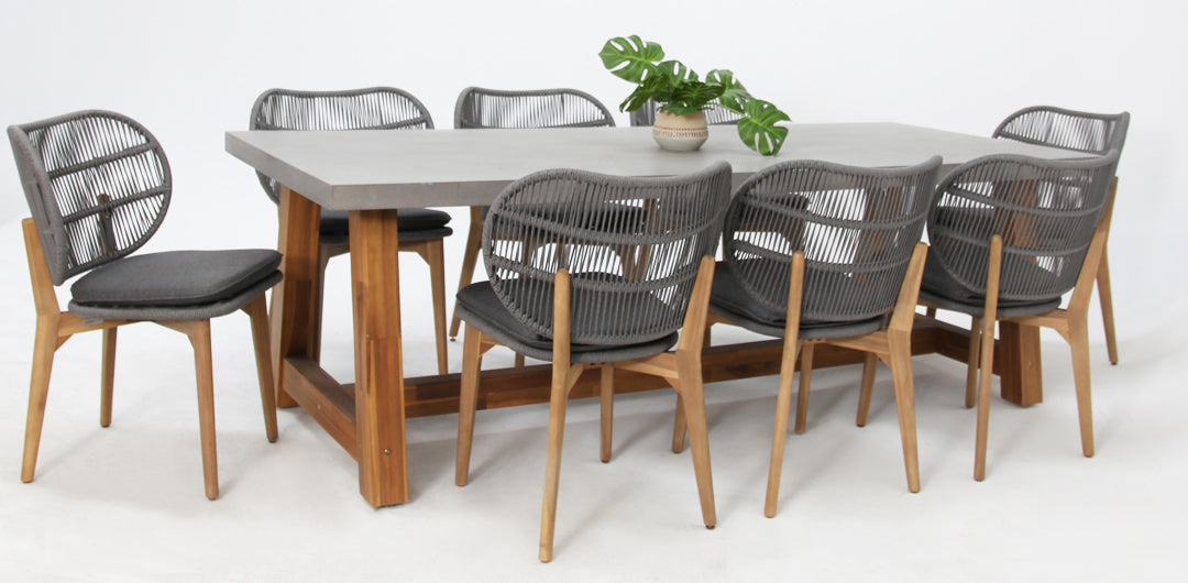 Charlotte Morgan 9pc Dining Setting