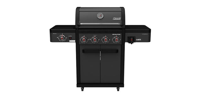 Coleman Revolution 4 Burner BBQ with Side Burner - Charcoal Glimmer