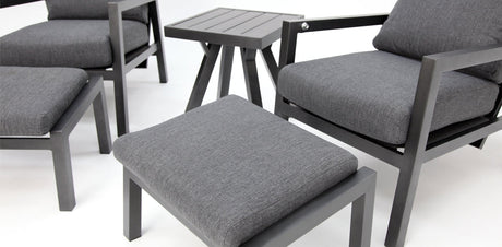 Dakota 5pc Lounge Recline Setting - Anthracite