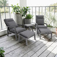 Dakota 5pc Lounge Recline Setting - Anthracite