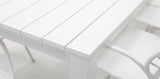 Dallas Fantail 9pc Dining Setting - White