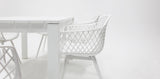 Dallas Java 7pc Dining Setting - White