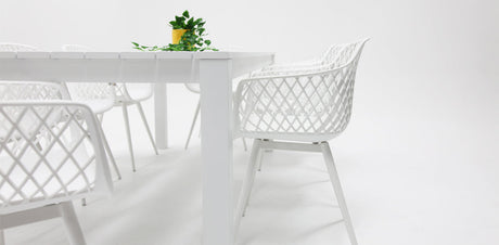 Dallas Java 9pc Dining Setting - White