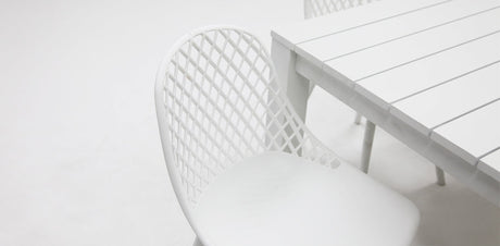Dallas Persia 7pc Dining Setting - White