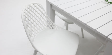 Dallas Persia 9pc Dining Setting- White