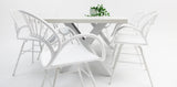Drift Fantail 9pc Terrazzo Dining Setting