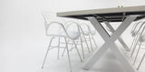 Drift Fantail 9pc Terrazzo Dining Setting
