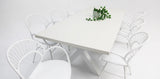 Drift Fantail 9pc Terrazzo Dining Setting